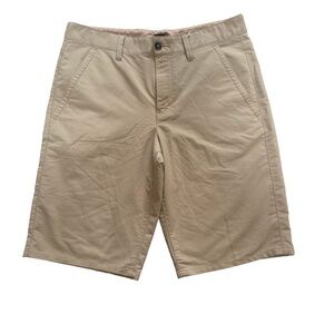 900 By Tony Hawk Men's Size 31 Tan Flat Front Skateboard Board Shorts Pockets.